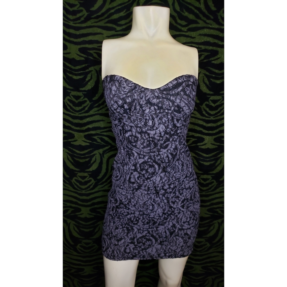 F21 grey and black mini dress size small